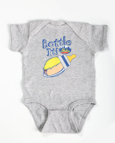Skyline Bottle It Grey Onesie