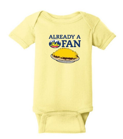 Skyline Already a FAN Onesie (Yellow)