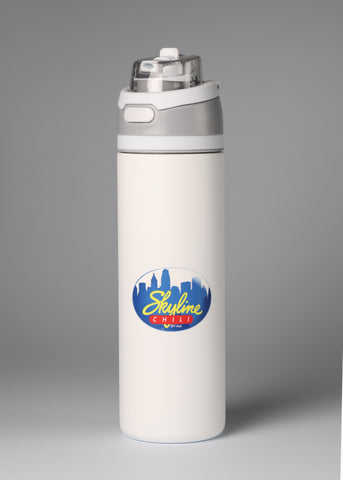 Skyline White Dual-function Water Bottle