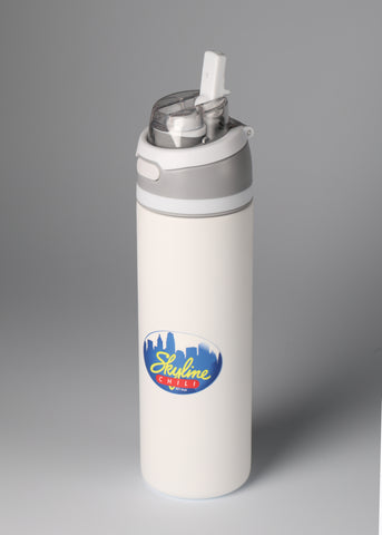 Skyline White Dual-function Water Bottle