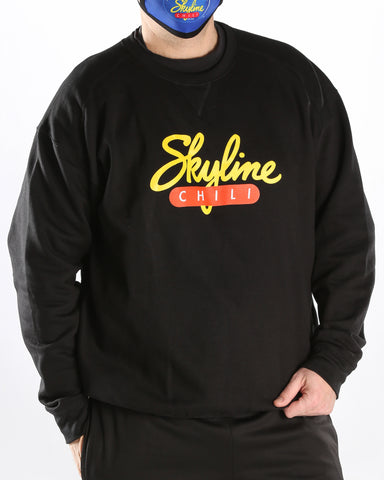 Skyline Crewneck Black Sweatshirt